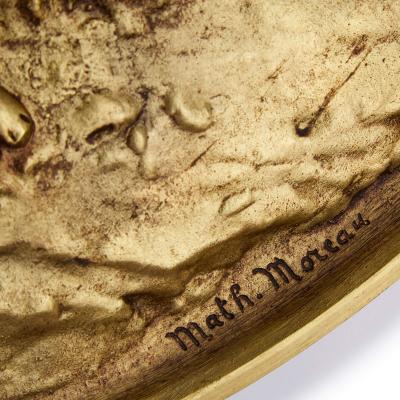 Mathurin Moreau Set of four antique ormolu roundels by Mathurin Moreau