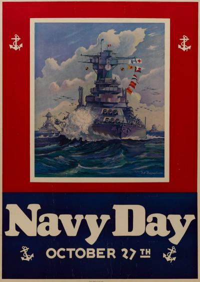 Matt Murphey Navy Day October 27th Poster by Matt Murphey 1940