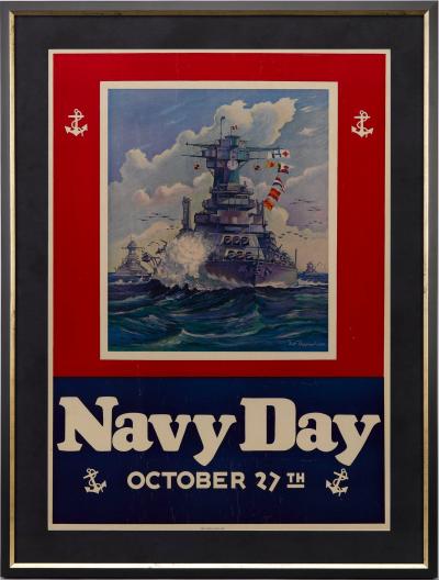Matt Murphey Navy Day October 27th Poster by Matt Murphey 1940