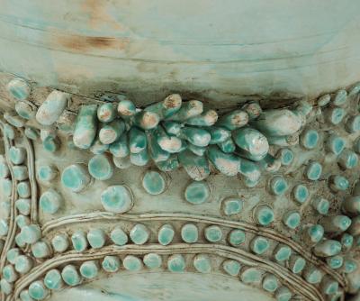 Matteo Giampaglia Sculptural Soft Green Glazed Pallini Vase by Matteo Giampaglia Italy 2023