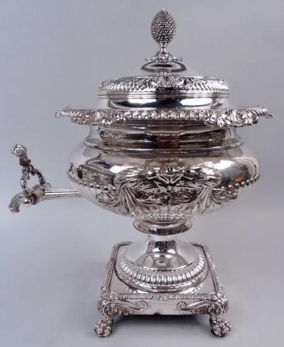 Matthew Boulton Matthew Boulton English Georgian Regency Sheffield Plate Hot Water Urn