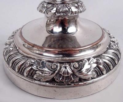 Matthew Boulton Pair of Matthew Boulton Georgian Regency Sheffield Plate Candlesticks