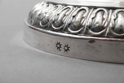 Matthew Boulton Sheffield Plate 4 Light Candelabrum with Cut Glass Dish