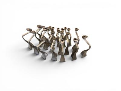Matthew Hilton Rare set of 25 candelsticks by Matthew Hilton