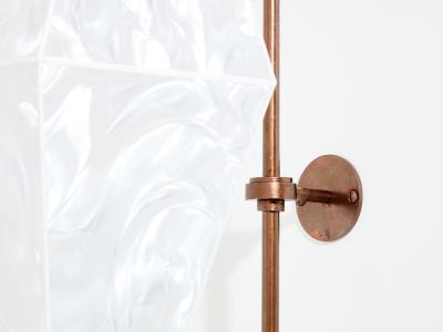 Mattia Bonetti Mattia Bonetti pair of tall patinated metal wall lights sconces 2009