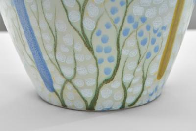 Maud Fredin Fradhollm 8003 V r Glazed Earthenware Vase by Maud Fredin Fredholm Sweden 1940s