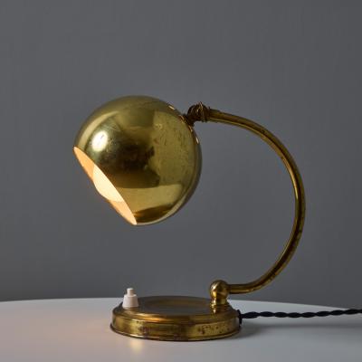 Mauri Almari 1950s Mauri Almari Brass Table Lamp for Idman Oy