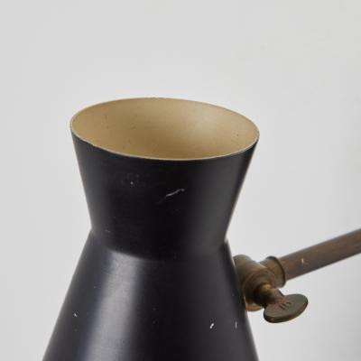 Mauri Almari 1950s Perforated Black Metal Diabolo Wall Lamp Attributed to Mauri Almari