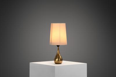 Mauri Almari K11 21 Brass Table Lamp by Mauri Almari for Idman Oy Finland 1950s