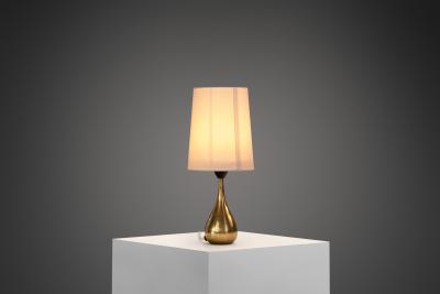 Mauri Almari K11 21 Brass Table Lamp by Mauri Almari for Idman Oy Finland 1950s