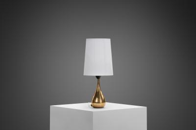 Mauri Almari K11 21 Brass Table Lamp by Mauri Almari for Idman Oy Finland 1950s