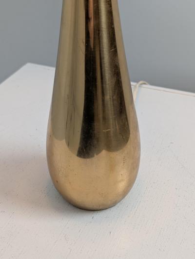 Mauri Almari Modernist Mauri Almari Cast Brass Drop Table Lamps Model 61046 Idman 1950s