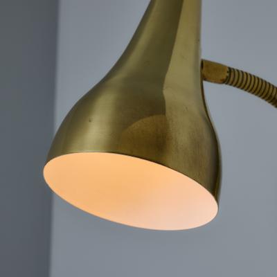 Mauri Almari Pair of 1950s Perforated Brass Wall Lamps Attributed to Mauri Almari