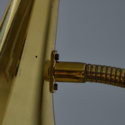 Mauri Almari Pair of 1950s Perforated Brass Wall Lamps Attributed to Mauri Almari