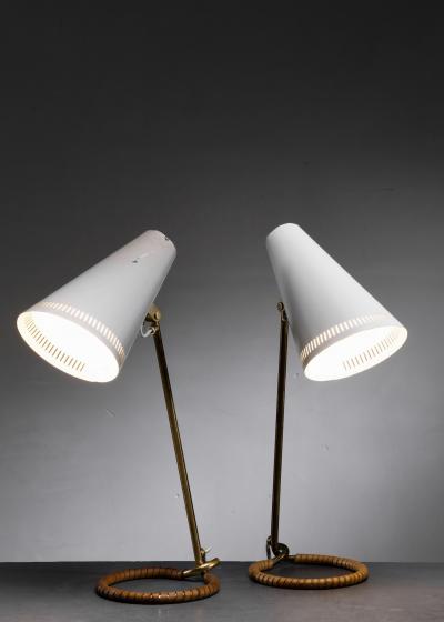 Mauri Almari Pair of Almari Mauri table lamps for Idman