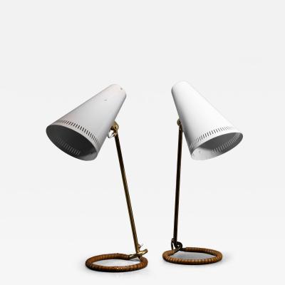 Mauri Almari Pair of Almari Mauri table lamps for Idman