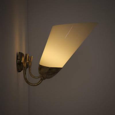 Mauri Almari Pair of Mid Century Sizable Wall Lamps 71011 Mauri Almari Idman 1950s
