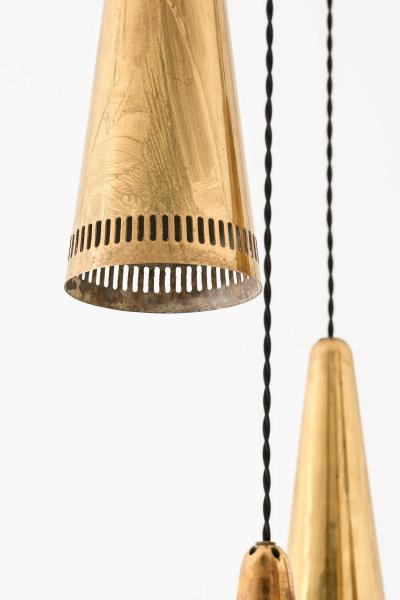 Mauri Almari Scandinavian Modern Ceiling Lamp in Brass by Mauri Almari 1950s