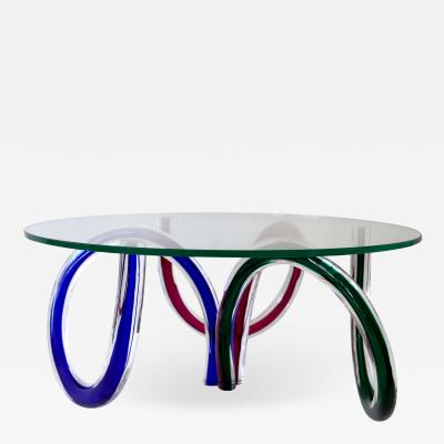 Maurice Barilone Murano Art Glass Coffee Table by Maurice Barilone Italy