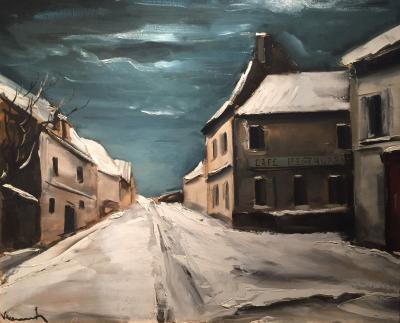 Maurice De Vlaminck Village sous la neige 1925