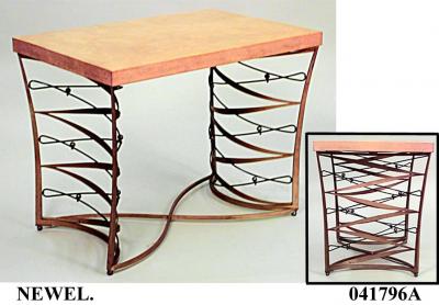 Maurice Dufr ne French 1930s Gold Black Painted Metal Steel Parchment Center Table