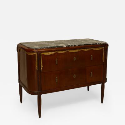 Maurice Dufr ne French Art Deco Parcel Gilt Mahogany Rosewood Commode