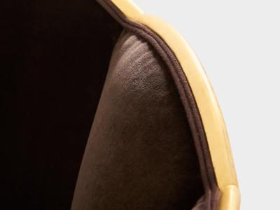 Maurice Dufr ne Maurice Dufr ne giltwood brown velvet armchairs circa 1925