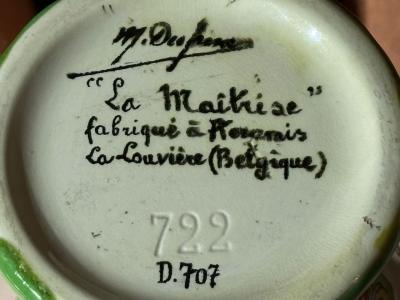 Maurice Dufr ne Maurice Dufrene Art Deco Vase for La Ma trise by Boch Keramis