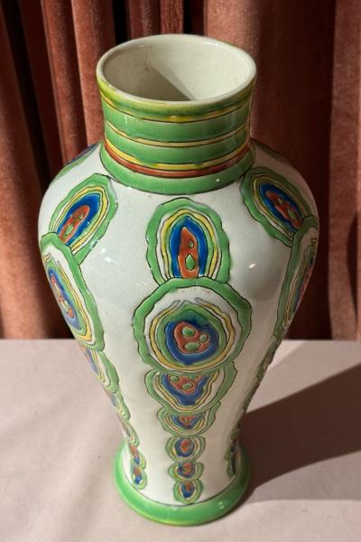 Maurice Dufr ne Maurice Dufrene Art Deco Vase for La Ma trise by Boch Keramis