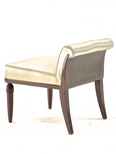 Maurice Dufr ne Maurice Dufrene Art Deco roll back refined vanity stool