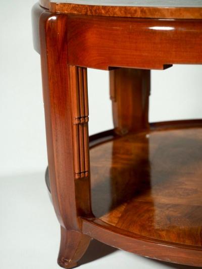 Maurice Dufr ne Maurice Dufrene Low Round Table with Marble Top