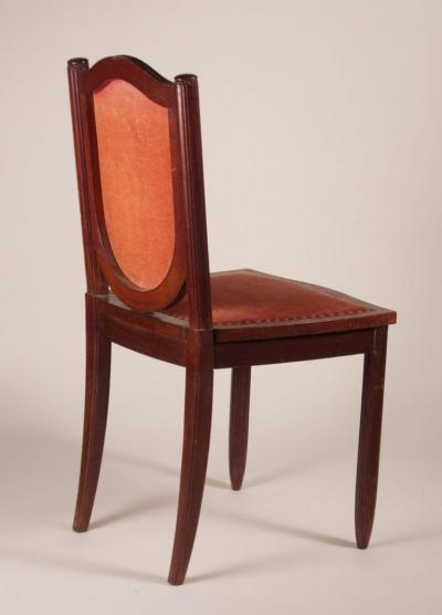 Maurice Dufr ne Maurice Dufrene Set of 6 Dining Chairs in Purple Heart