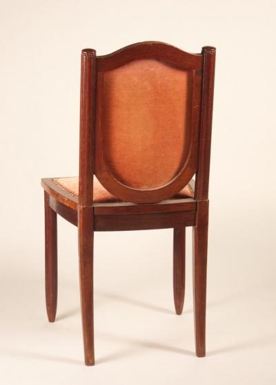 Maurice Dufr ne Maurice Dufrene Set of 6 Dining Chairs in Purple Heart