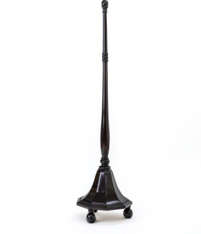 Maurice Dufr ne Maurice Dufrene art deco rosewood carved floor lamp