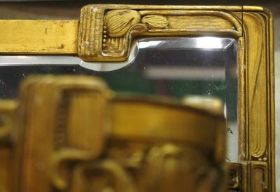 Maurice Dufr ne Maurice Dufrene gilt sculpted vitrine