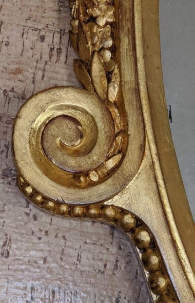 Maurice Dufr ne Maurice Dufrene sculpted and gilt wood mirror