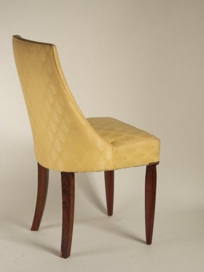 Maurice Dufr ne Maurice Dufrene set of 6 rosewood dining chairs