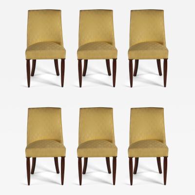 Maurice Dufr ne Maurice Dufrene set of 6 rosewood dining chairs