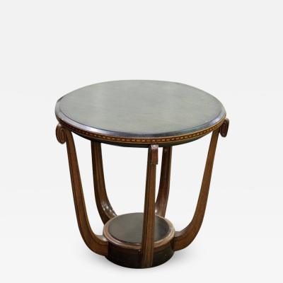 Maurice Dufr ne Maurice Dufrene side table w marquetry apron