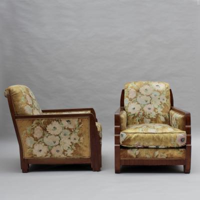 Maurice Dufr ne Pair of Fine French 1920s Armchairs att to Dufrene matching daybed available 