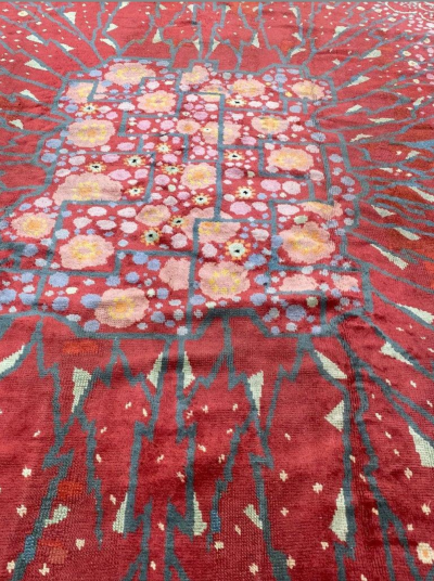 Maurice Dufr ne Sublime Art Deco French Rug