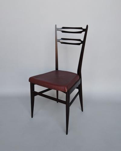 Maurice Flachet Set of 8 Fine French 1950s Dining Chairs by Maurice Flachet