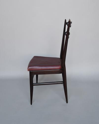 Maurice Flachet Set of 8 Fine French 1950s Dining Chairs by Maurice Flachet