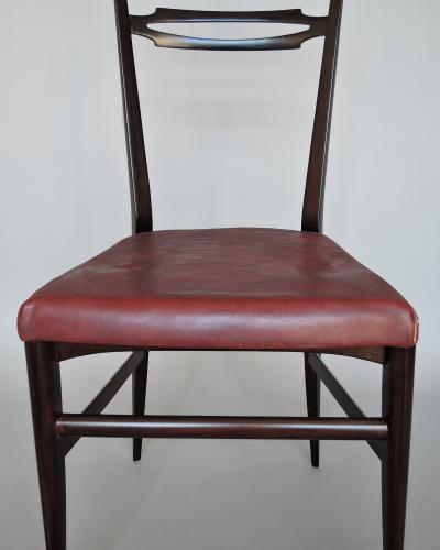 Maurice Flachet Set of 8 Fine French 1950s Dining Chairs by Maurice Flachet