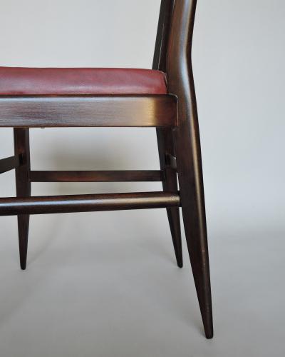 Maurice Flachet Set of 8 Fine French 1950s Dining Chairs by Maurice Flachet