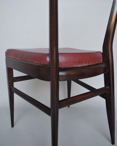 Maurice Flachet Set of 8 Fine French 1950s Dining Chairs by Maurice Flachet