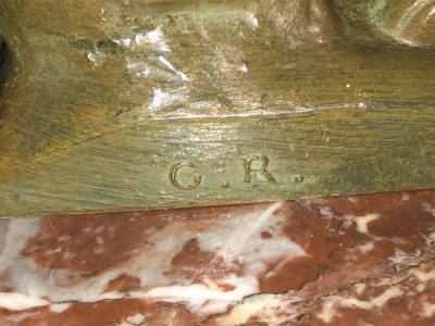 Maurice Frecourt French Art Deco Panther Leopard Panther Bookends by Maurice Frecourt