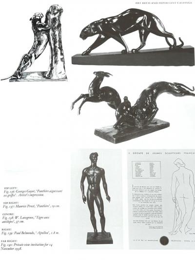 Maurice Gaston Elie Joseph Prost Art Deco Sculpture La Panth re by Maurice Prost