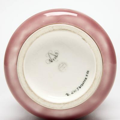 Maurice Gensoli Manufacture de Sevres Vase by Maurice Gensoli Commedia dellarte after Debarre