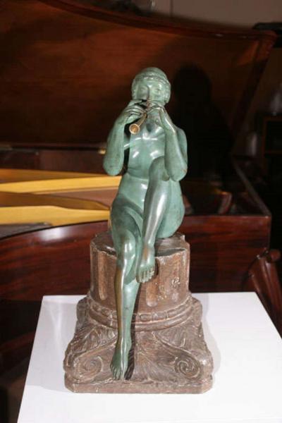 Maurice Guiraud Riviere Art Deco Bronze Sculpture by Maurice Guiraud Riviere